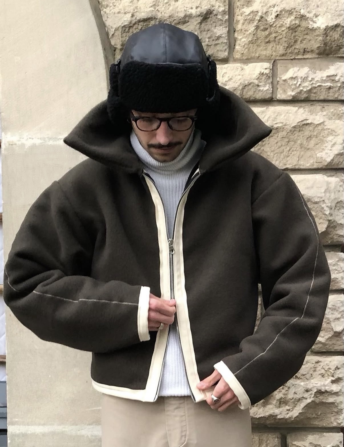 Look 02 — Blouson Col Géant, J.DOSSANTOS